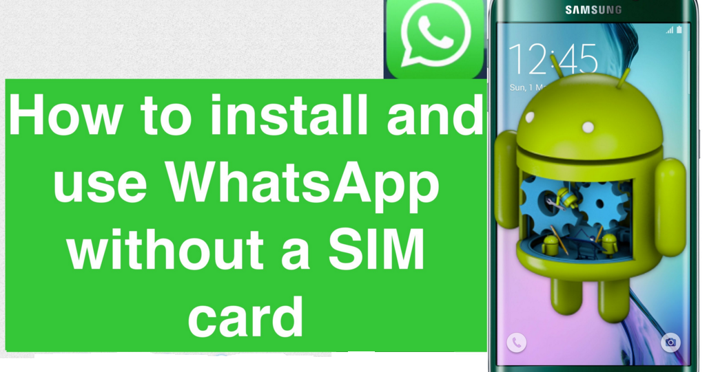 How to set up whatsapp without sim