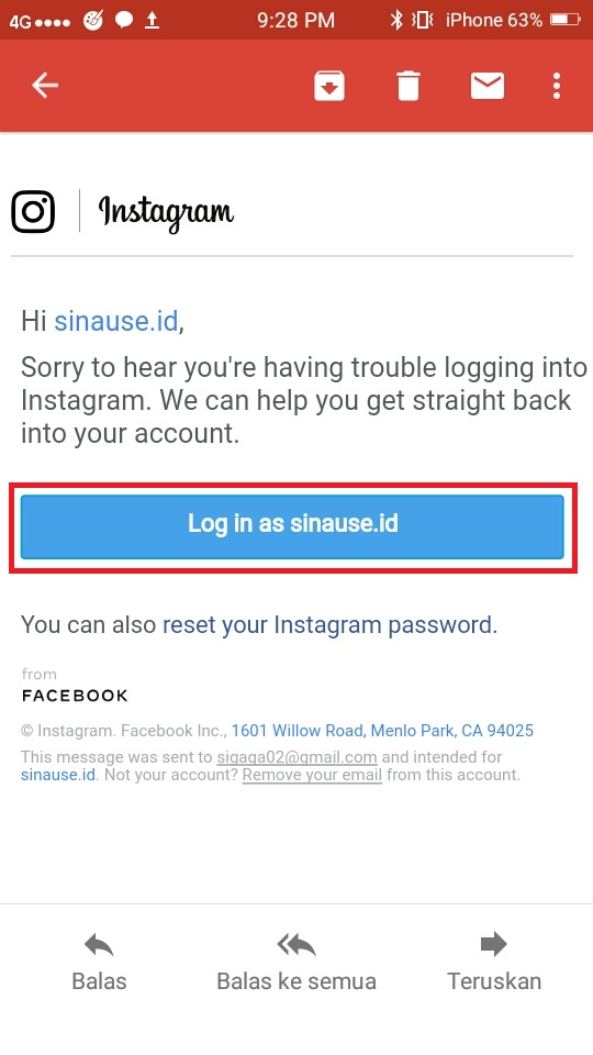 How to see your old password on instagram