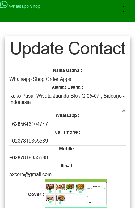 How to create whatsapp shop