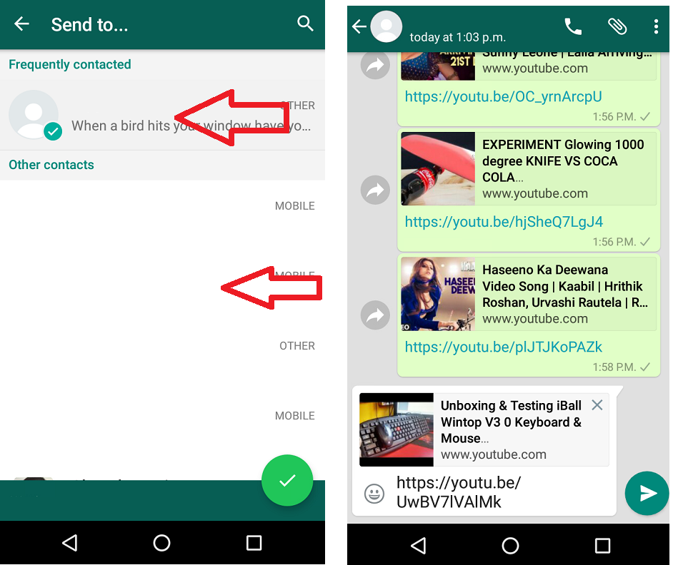 How to get whatsapp contacts