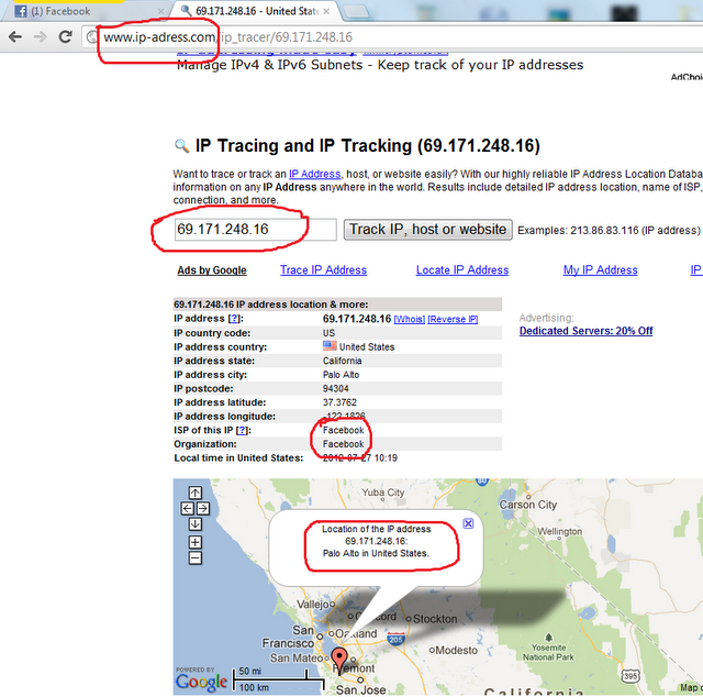 How to track someones ip address from instagram