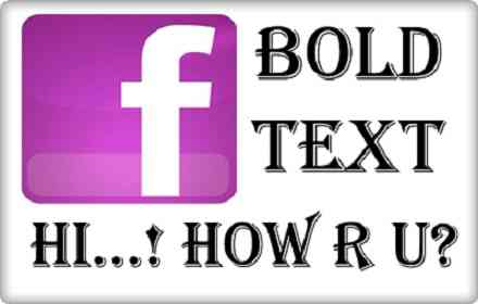 How to make text bold on facebook page