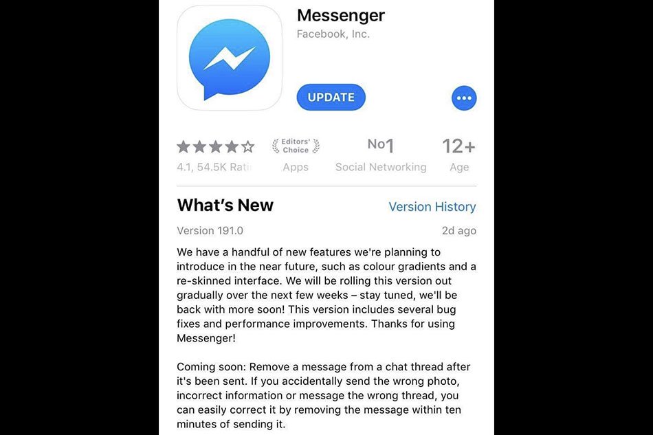 How to delete messages in facebook messenger app