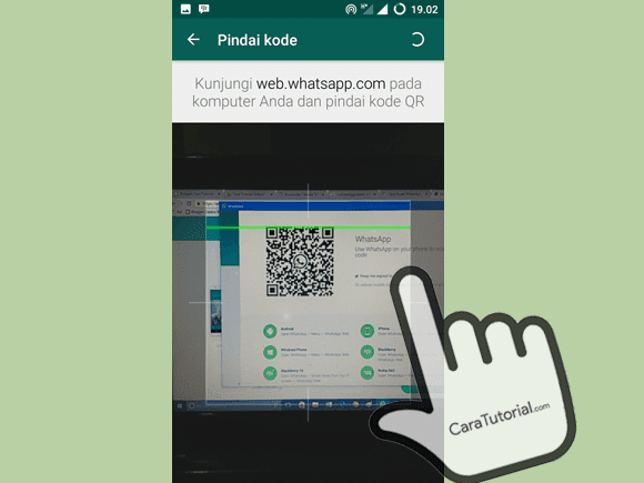 How to scan barcode on whatsapp