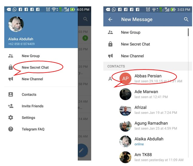 How to check secret chat in telegram