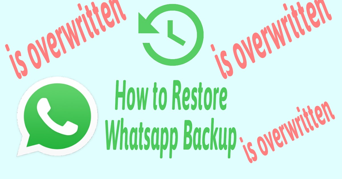 How to restore whatsapp cache