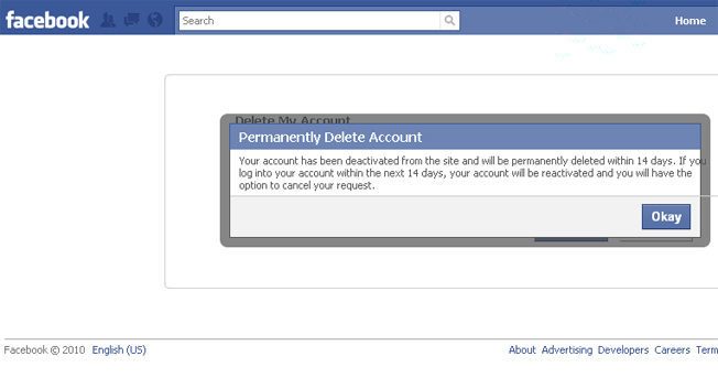 How to permanently delete your facebook account now