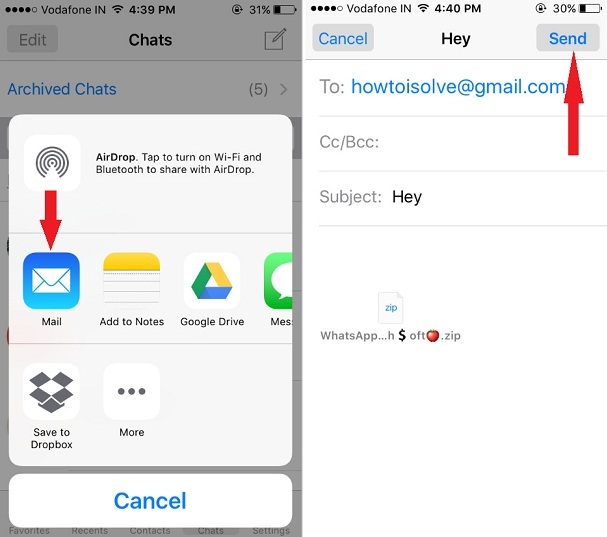 How to backup whatsapp data on google drive in iphone