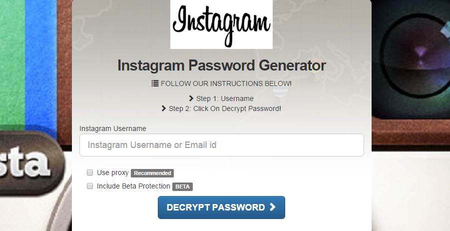 How do you look at your password on instagram