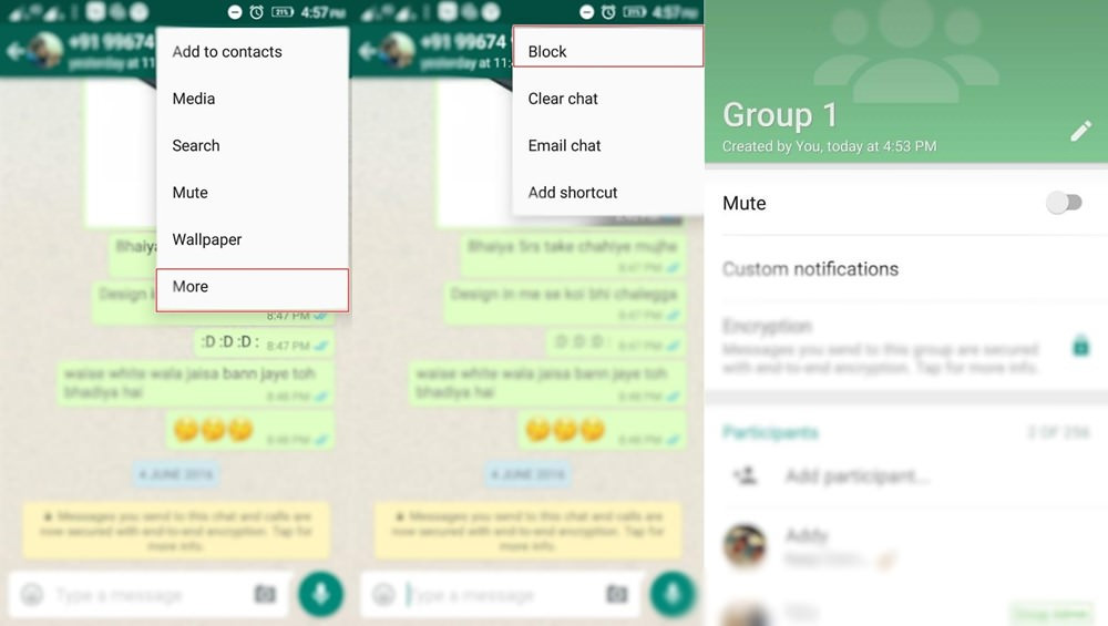 How to hide contact name in whatsapp notification