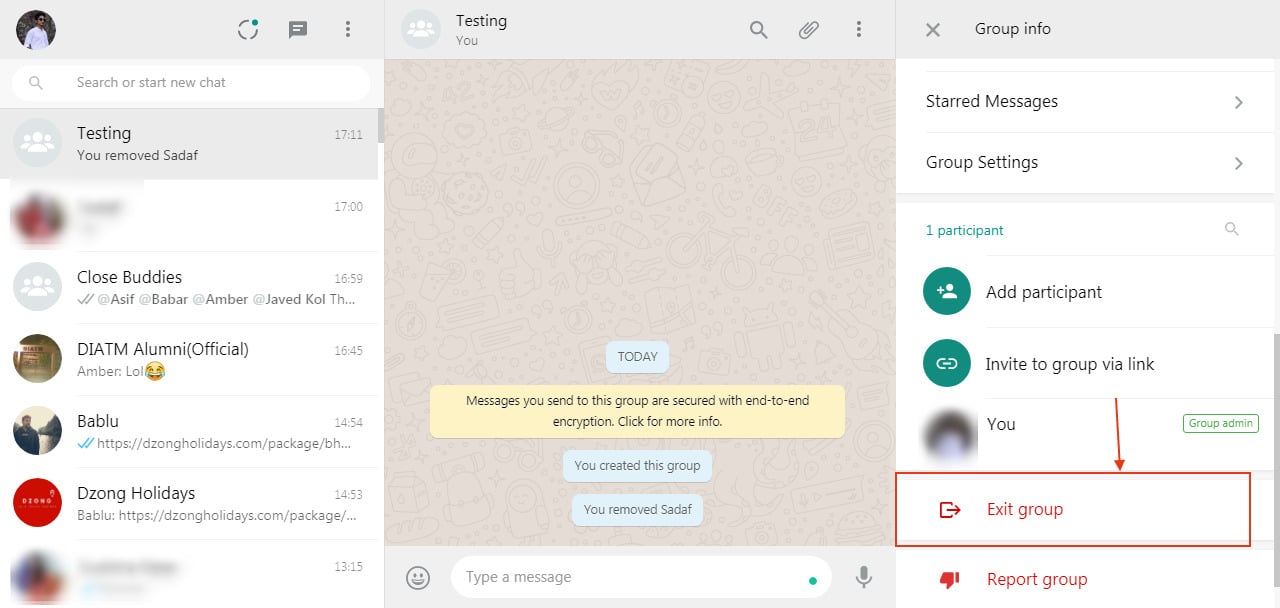How to see all contacts in whatsapp group