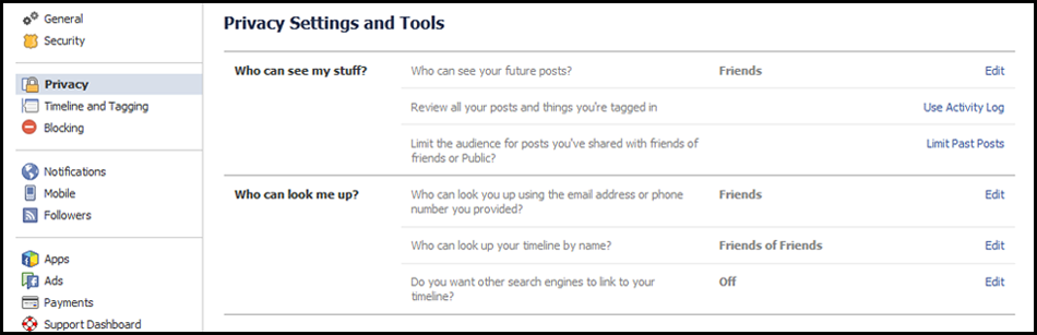 How to block your facebook profile from public