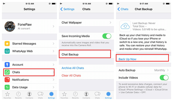 How to update whatsapp contacts on iphone