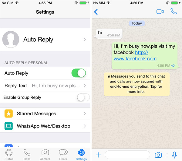 How to send future message in whatsapp