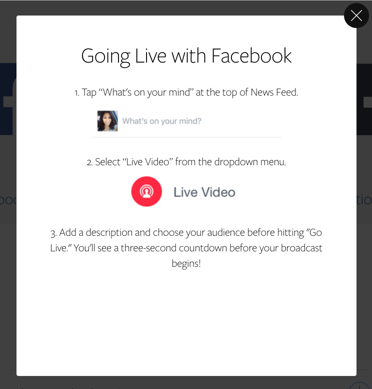 How to broadcast facebook live from computer