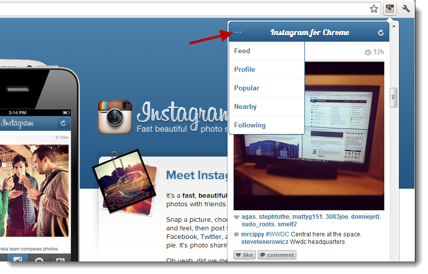 How to get mobile instagram on pc