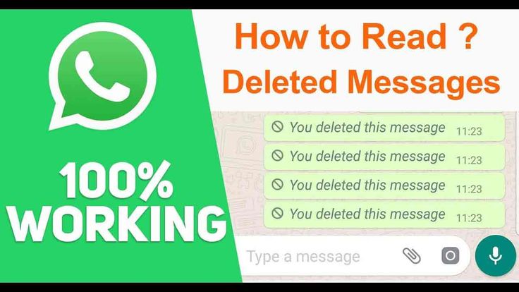 How can we check deleted messages on whatsapp