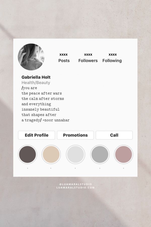 How to organize your instagram bio