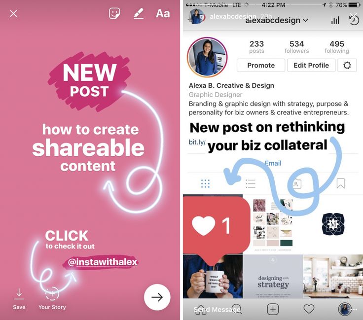 How to tag a post on your instagram story