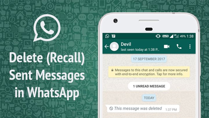 How to bring back deleted messages from whatsapp