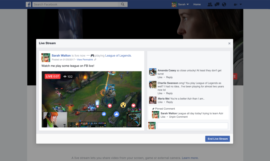 How to watch a game on facebook live
