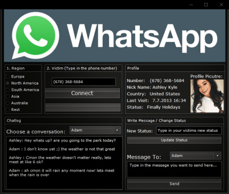 How to hack whatsapp without encryption code in kannada