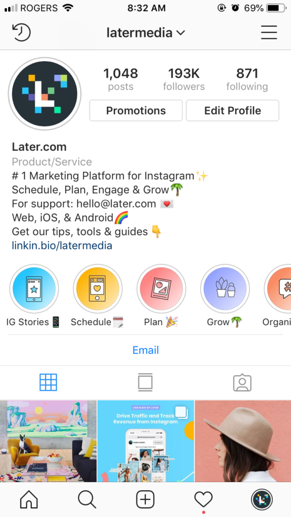 How to promote instagram page free