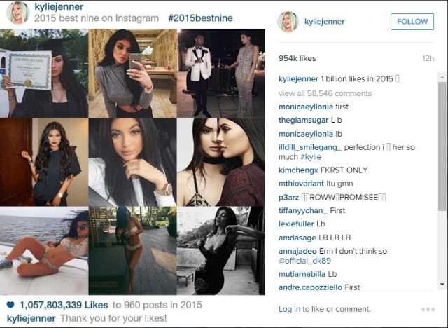 How much does kylie jenner get paid for instagram post