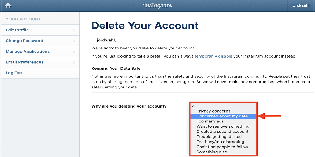 How to disable messages on instagram