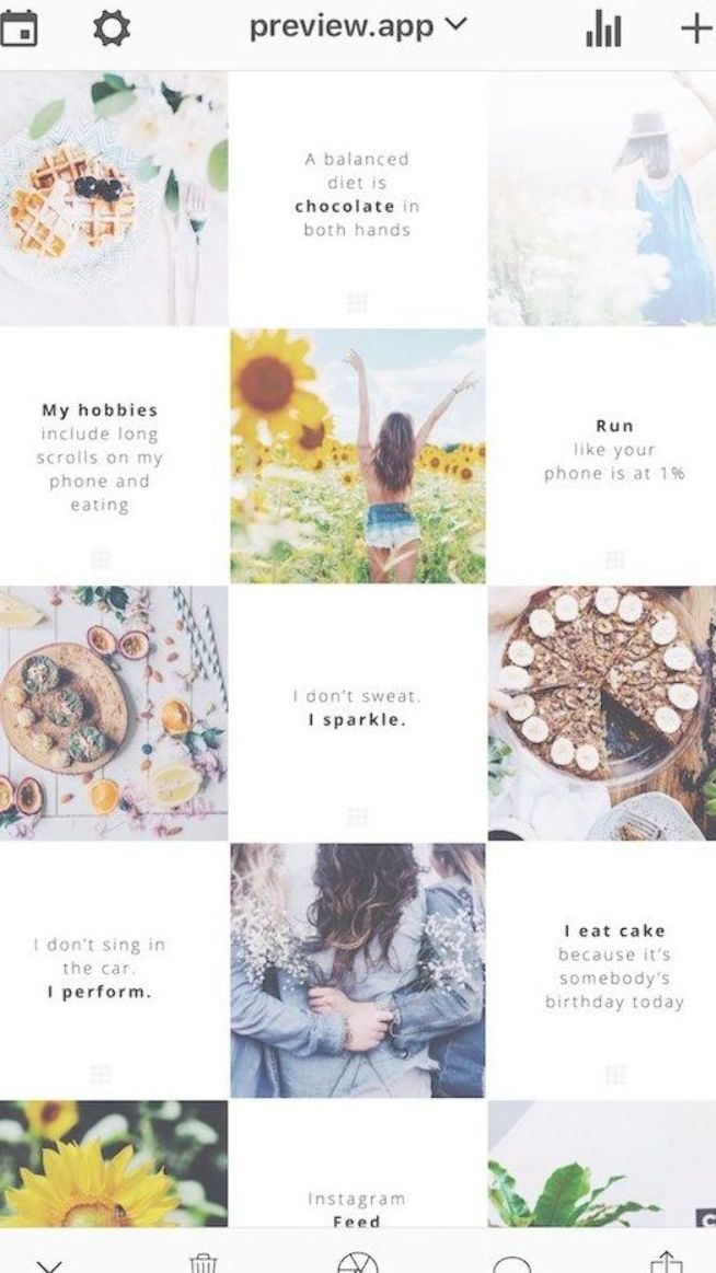 How to make a pretty instagram feed