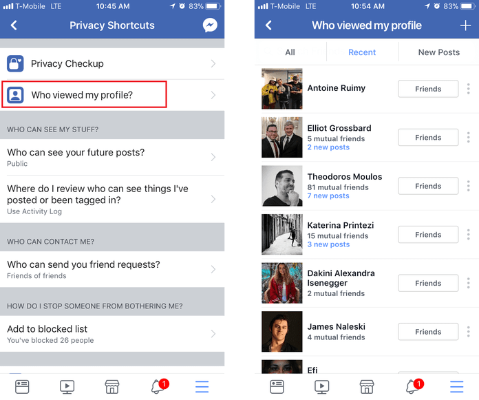 How to find blocked contacts on instagram