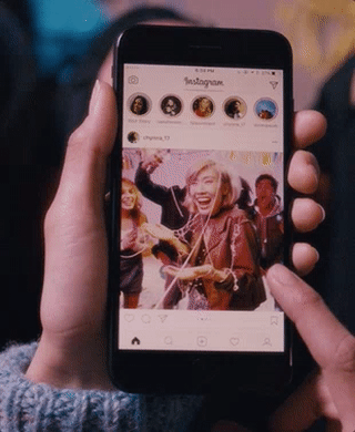 How to send custom gifs on instagram