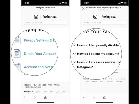 How to delete instagram feed