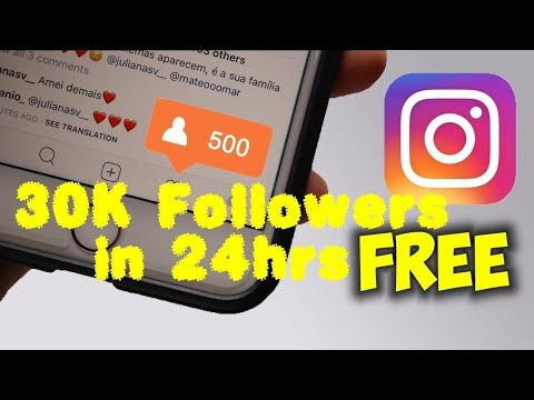 How to get thousands of free followers on instagram