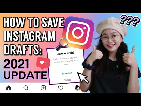 How to save as draft on instagram