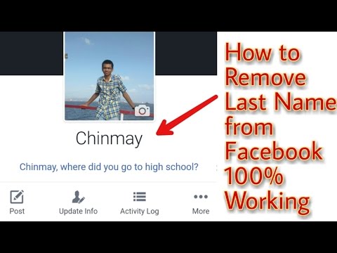 How to change your surname on facebook