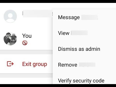 How to exit a group in whatsapp