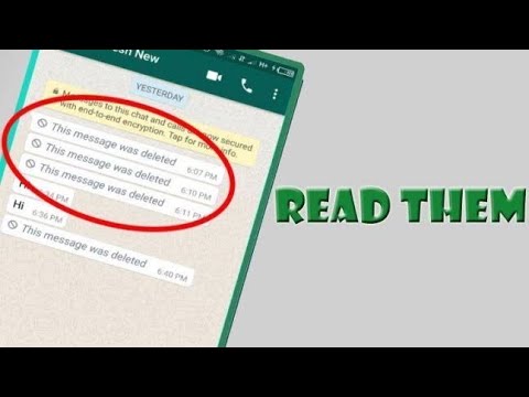 How to read delete msg in whatsapp