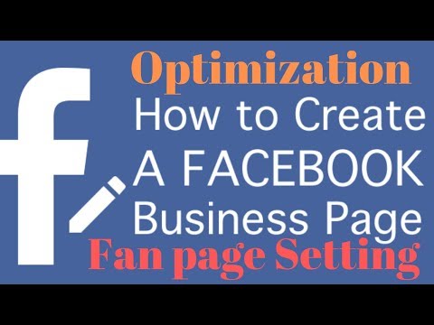 How do you set up business facebook page