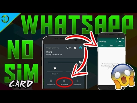 How to open whatsapp without sim card