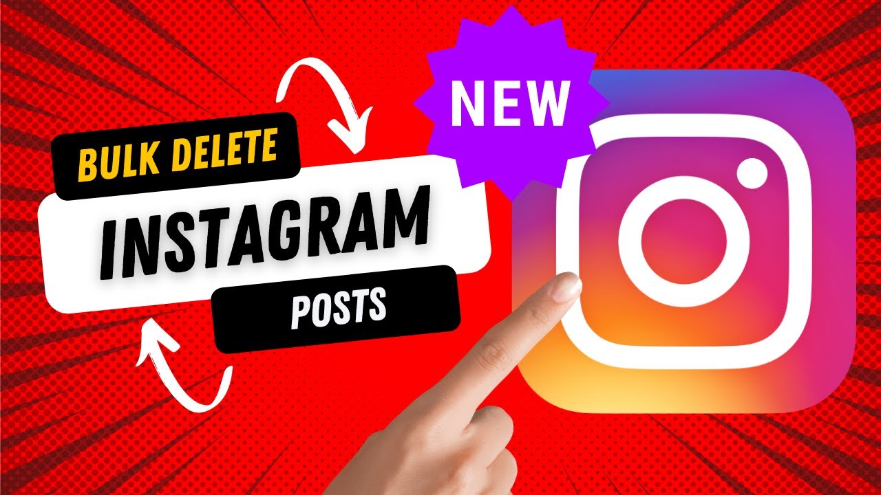 How to delete all the post in instagram