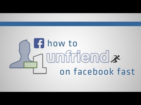 How to unfriend friends on facebook easily