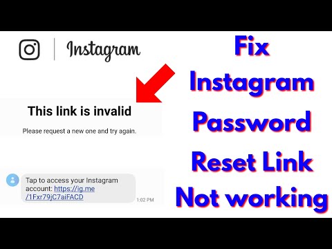 How can you reset your instagram account