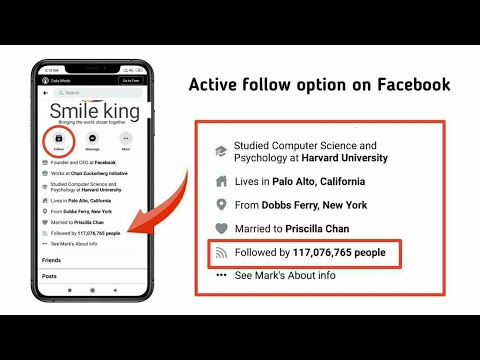 How to add follow option on facebook