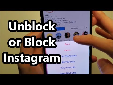 How to unblock people from instagram