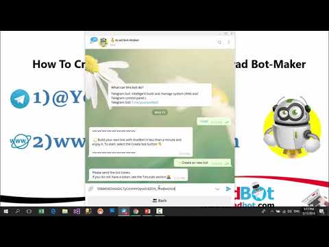 How to use telegram bot token