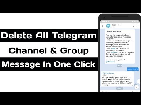 How to delete multiple chat in telegram