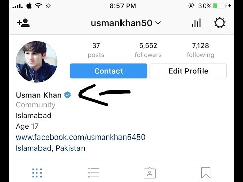 How to create blue tick mark on instagram