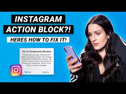 How to get off action blocked on instagram