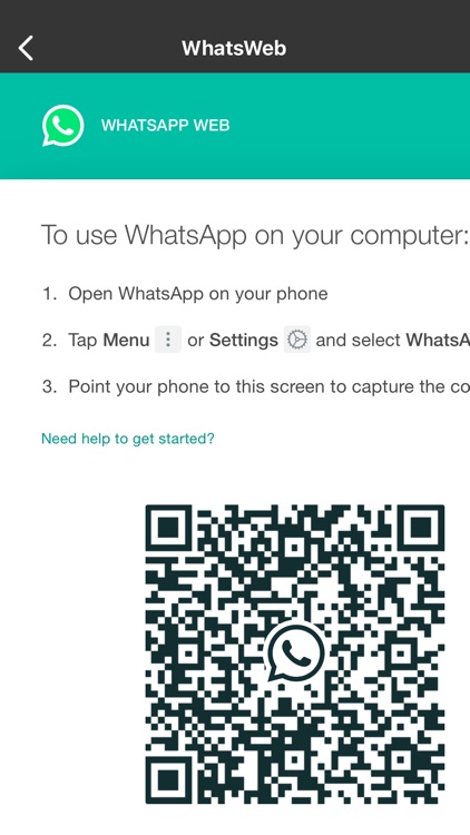 How to use whatsapp qr code scanner
